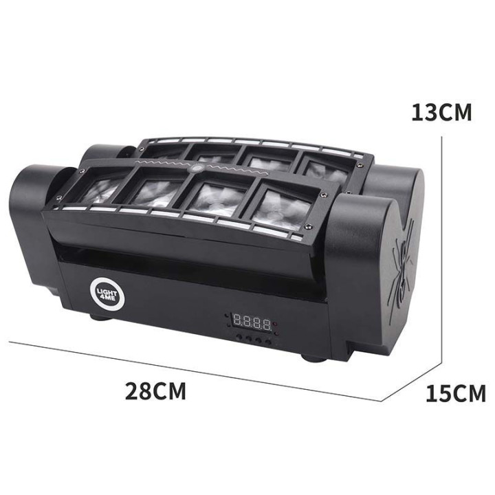 LIGHT4ME SPIDER STROBO LASER efekt LED multiefekt