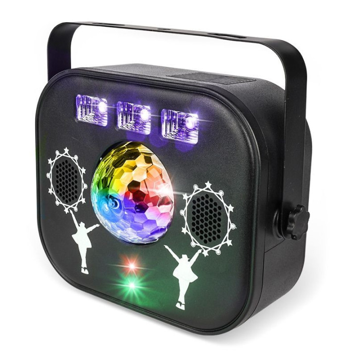 LIGHT4ME MULTIBOX multiefekt LED kula disco laser UV strobos