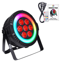 LIGHT4ME RINGO PAR reflektor sceniczny z pierscieniem LED