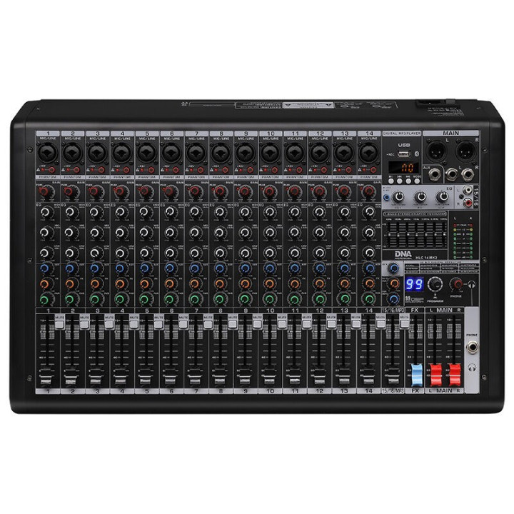 DNA HLC 14 MK2 analogowy mikser dzwieku 14 kanalów USB MP3 B