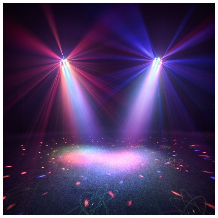 LIGHT4ME OCTALED efekt swietlny disco RGBWA flower laser str