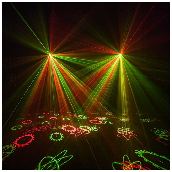 LIGHT4ME OCTALED efekt swietlny disco RGBWA flower laser str