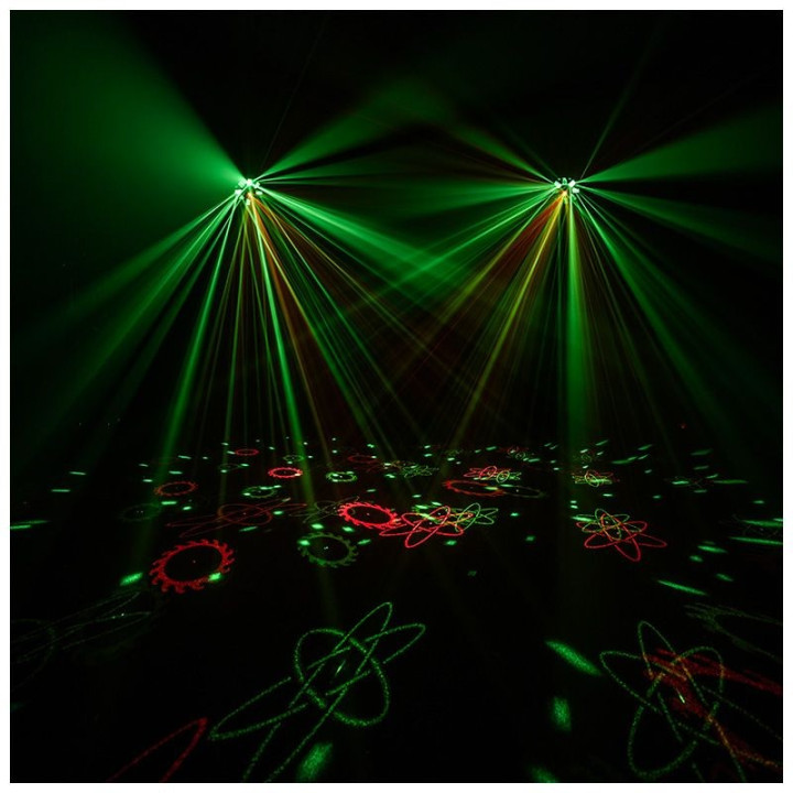 LIGHT4ME OCTALED efekt swietlny disco RGBWA flower laser str