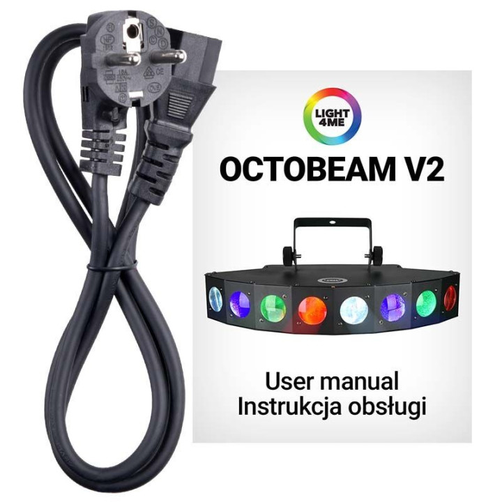 LIGHT4ME OCTOBEAM V2 efekt disco LED reflektor dyskotekowy