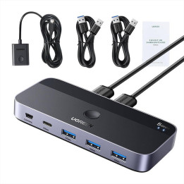 UGREEN 15705 Przelacznik switch USB 3.0 czarny – ? Huby USB