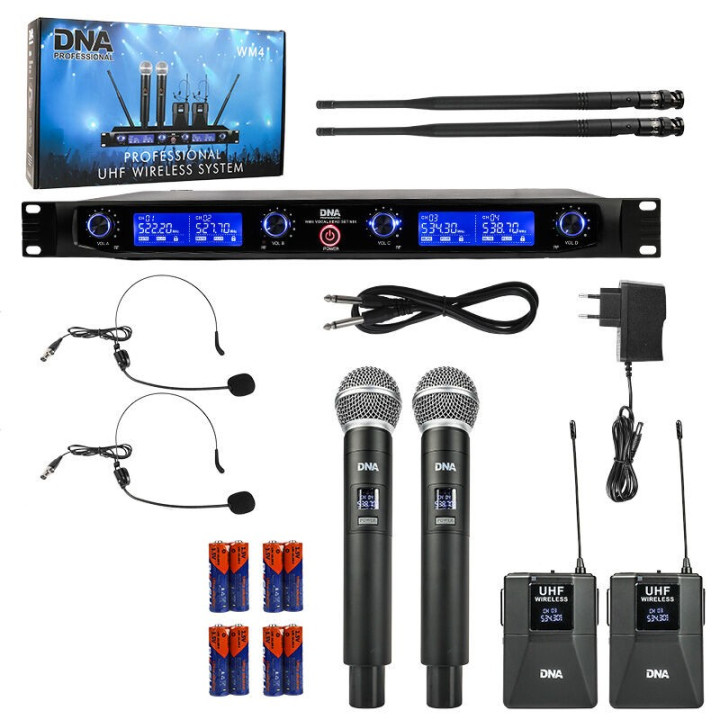 DNA WM4 VOCAL HEAD SET MIX podwójny zestaw system naglosnien