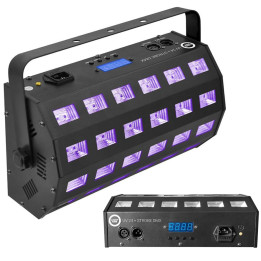 LIGHT4ME UV 24 + STROBE DMX reflektor ultrafioletowy strobos