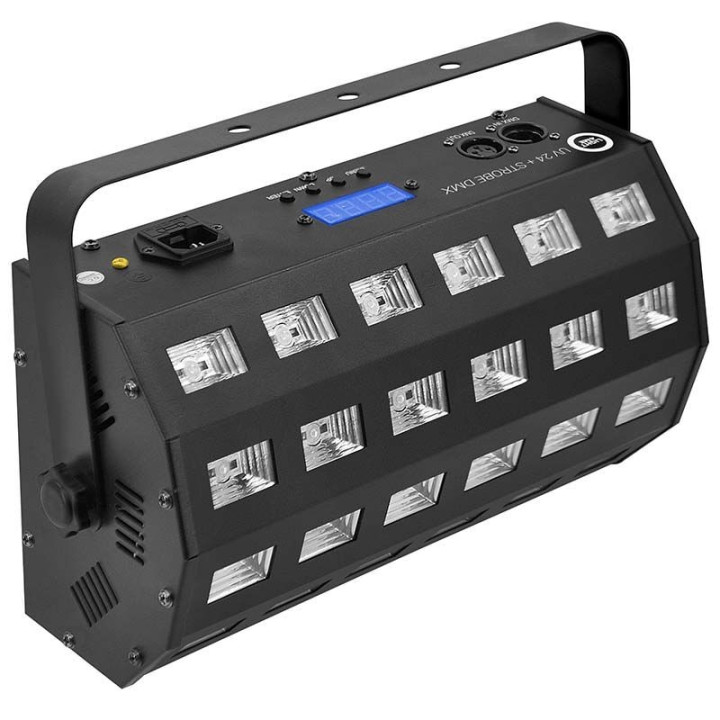 LIGHT4ME UV 24 + STROBE DMX reflektor ultrafioletowy strobos