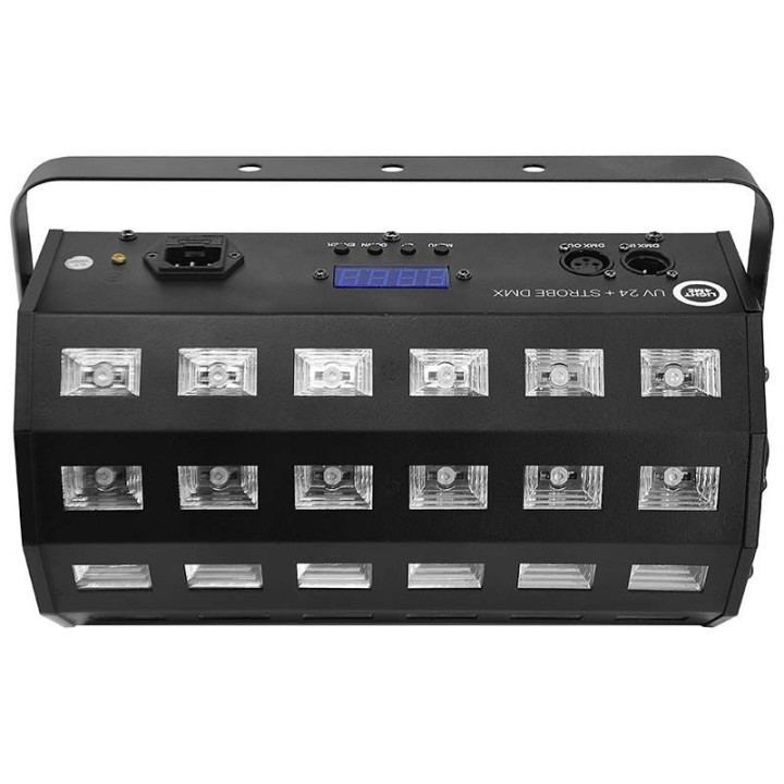 LIGHT4ME UV 24 + STROBE DMX reflektor ultrafioletowy strobos