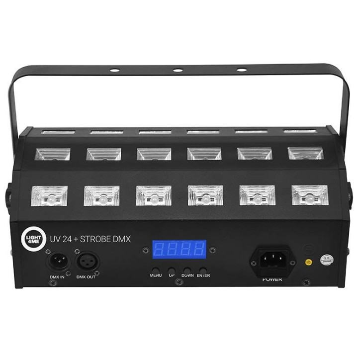 LIGHT4ME UV 24 + STROBE DMX reflektor ultrafioletowy strobos