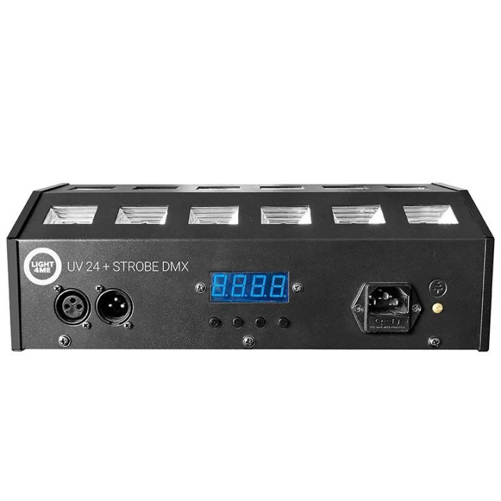 LIGHT4ME UV 24 + STROBE DMX reflektor ultrafioletowy strobos