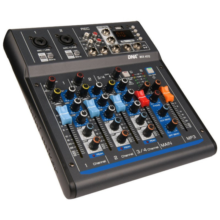 DNA MIX 4 EQ mikser audio USB MP3 Bluetooth analogowy 4 kana