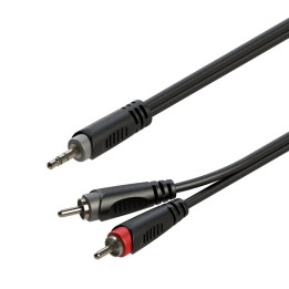 ROXTONE SAYC150L1 kabel audio 1m 1x wtyk minijack 3,5mm - 2x