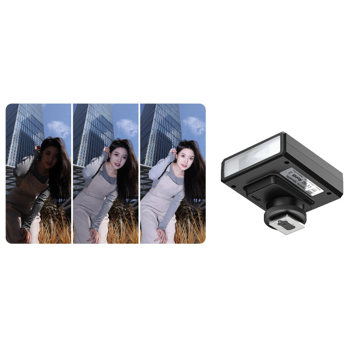 Ulanzi F12 Mini Lampa blyskowa uniwersalna z akumulatorem