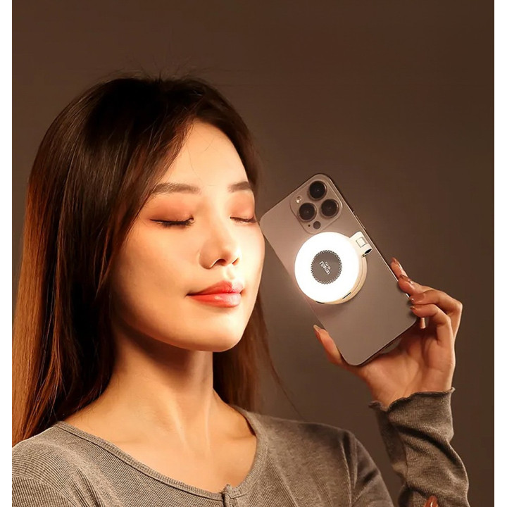 Ulanzi LM19 lampa LED Magsafe WB (2500 K - 8500 K), biala