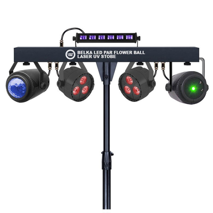 LIGHT4ME BELKA LED PAR FLOWER BALL LASER UV STROBE multiefek