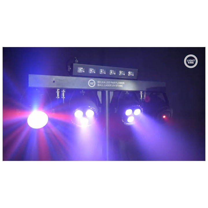 LIGHT4ME BELKA LED PAR FLOWER BALL LASER UV STROBE multiefek