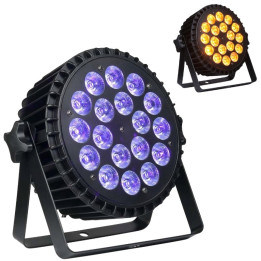 LIGHT4ME ALU HEXA PAR 18x10W RGBWA-UV reflektor sceniczny LE