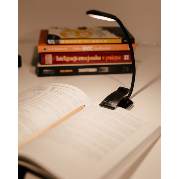 FONOTE LEDLIGHT Lampka LED do czytania 800lm z klipsem – ? L