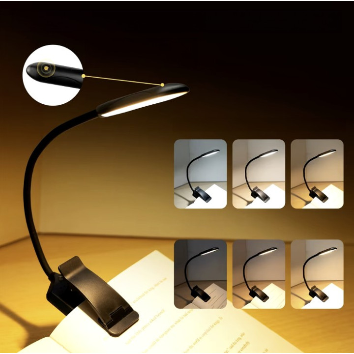 FONOTE LEDLIGHT Lampka LED do czytania 800lm z klipsem – ? L