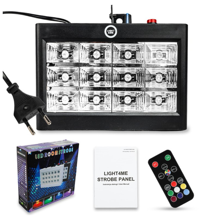 LIGHT4ME STROBE PANEL stroboskop RGB oswietlenie dyskotekowe