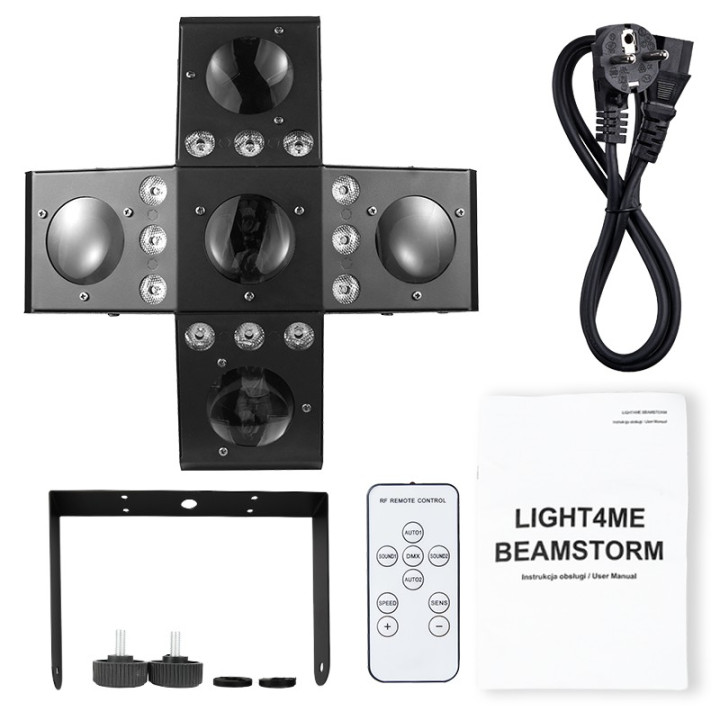 LIGHT4ME BEAMSTORM efekt swietlny LED RGBA-W dynamiczne oswi
