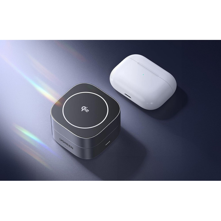 UGREEN 35316 Ladowarka indukcyjna Qi 2w1 do Iphone, AirPods,