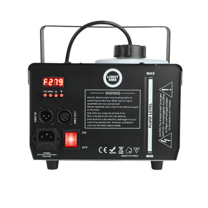 LIGHT4ME FOG 1500 LED V2 wytwornica dymu mgly pilot