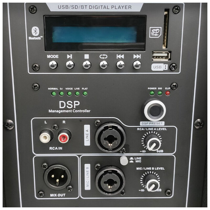 DNA SPX15 DSP kolumna glosnikowa aktywna 15" Bluetooth USB S