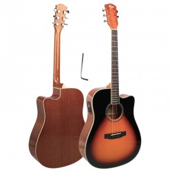 V-TONE VEAG1 CE VS gitara elektroakustyczna 4/4 dreadnought cutaway sunburst – zdjęcie produktu