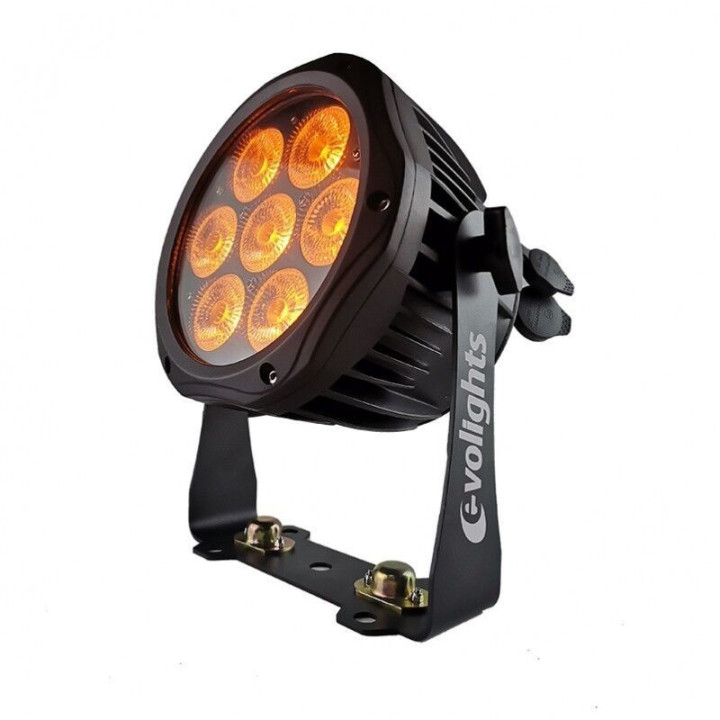 EVOLIGHTS GLACIER 7 LED PAR 7x10W RGBWA-UV IP65 oswietlenie
