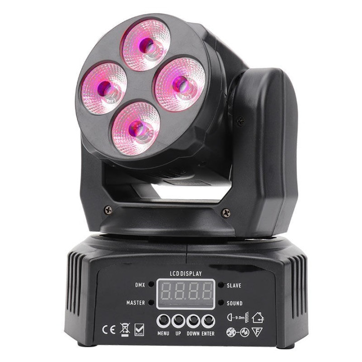 NN 408 WASH 4x8W RGBW miniglowica ruchoma LED