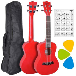 V-TONE UK23 RD ukulele koncertowe akustyczne 23" czerwone +