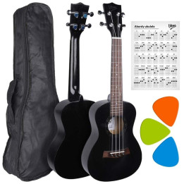 V-TONE UK23 BK ukulele koncertowe akustyczne 23" czarne + po
