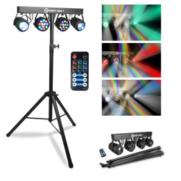 LIGHT4ME PARTY BAR 1 multiefekt swietlny par flower zestaw o