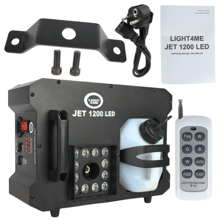 LIGHT4ME JET 1200 LED wytwornica dymu pionowego pilot bezprz