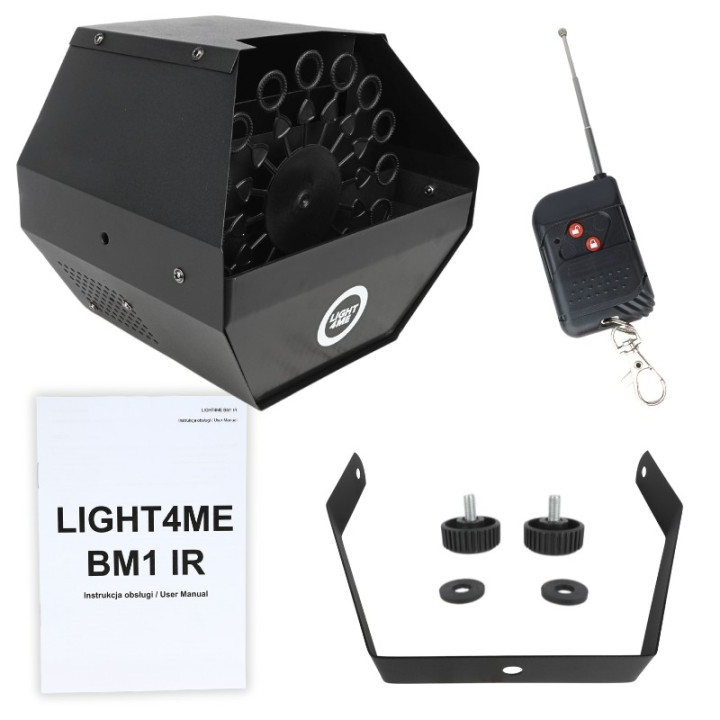 LIGHT4ME BM1 IR wytwornica baniek mydlanych wydajna pilot na