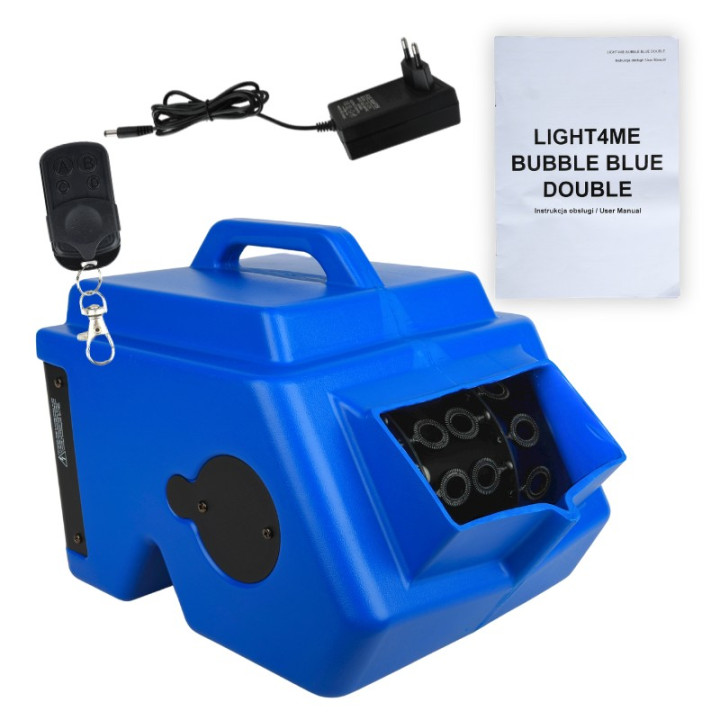 LIGHT4ME BUBBLE BLUE DOUBLE podwójna mocna wytwornica baniek