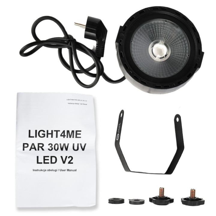 LIGHT4ME PAR 30W UV LED V2 reflektor ultrafioletowy oswietle