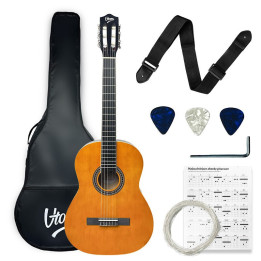 V-TONE CG TWO YL gitara klasyczna 4/4  kostki pasek zapasowe