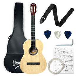 V-TONE CG TWO NT gitara klasyczna 4/4  kostki pasek zapasowe