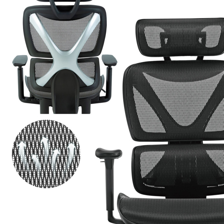 MOZOS ERGO-R fotel ergonomiczny biurowy obrotowy