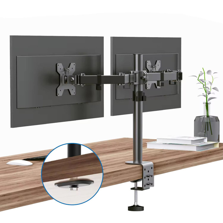 MOZOS MS03 podwójny uchwyt biurkowy do monitorów 17´´-32´´