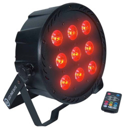 LIGHT4ME LED PAR 9X10W MKII RGBW pilot IR