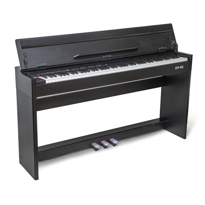 V-TONE DP-88 BK czarne pianino cyfrowe ze statywem drewniany