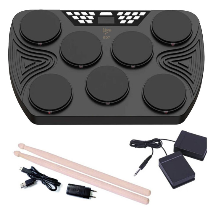 V-TONE ED7 perkusja elektroniczna przenosna USB-C Bluetooth