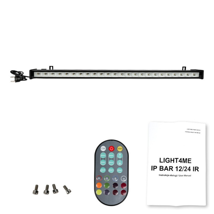 LIGHT4ME IP BAR 24 IR listwa oswietleniowa belka LED IP65 Bl