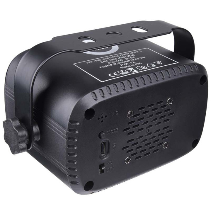 LIGHT4ME PARTY LIGHT 3 efekt LED oswietlenie disco laser kul
