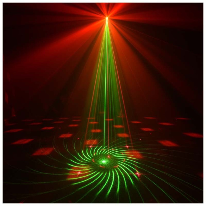 LIGHT4ME PARTY LIGHT 3 efekt LED oswietlenie disco laser kul