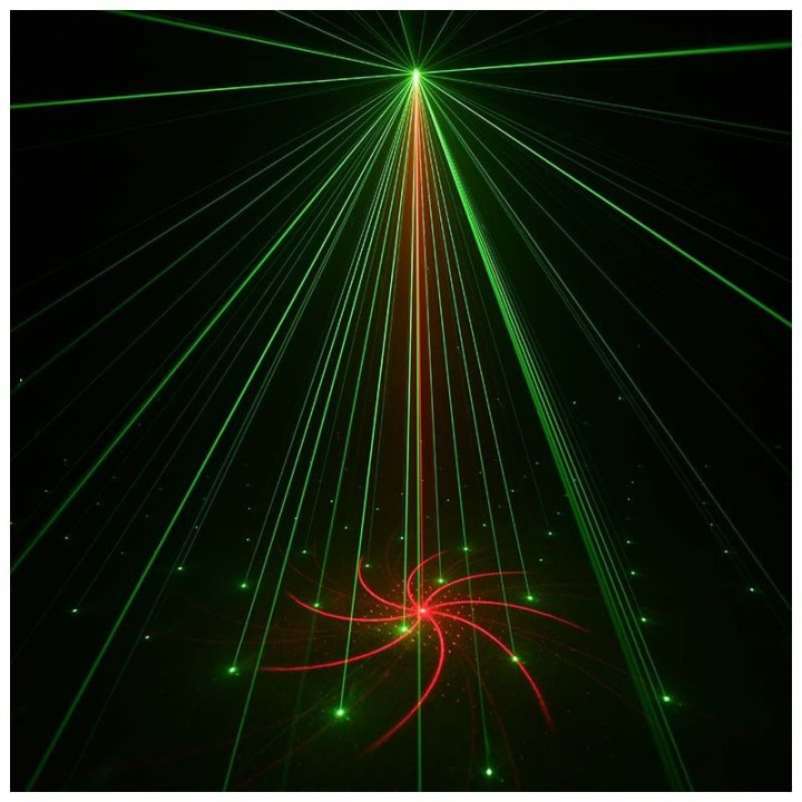 LIGHT4ME PARTY LIGHT 3 efekt LED oswietlenie disco laser kul